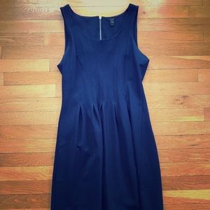 J Crew navy mid length dress